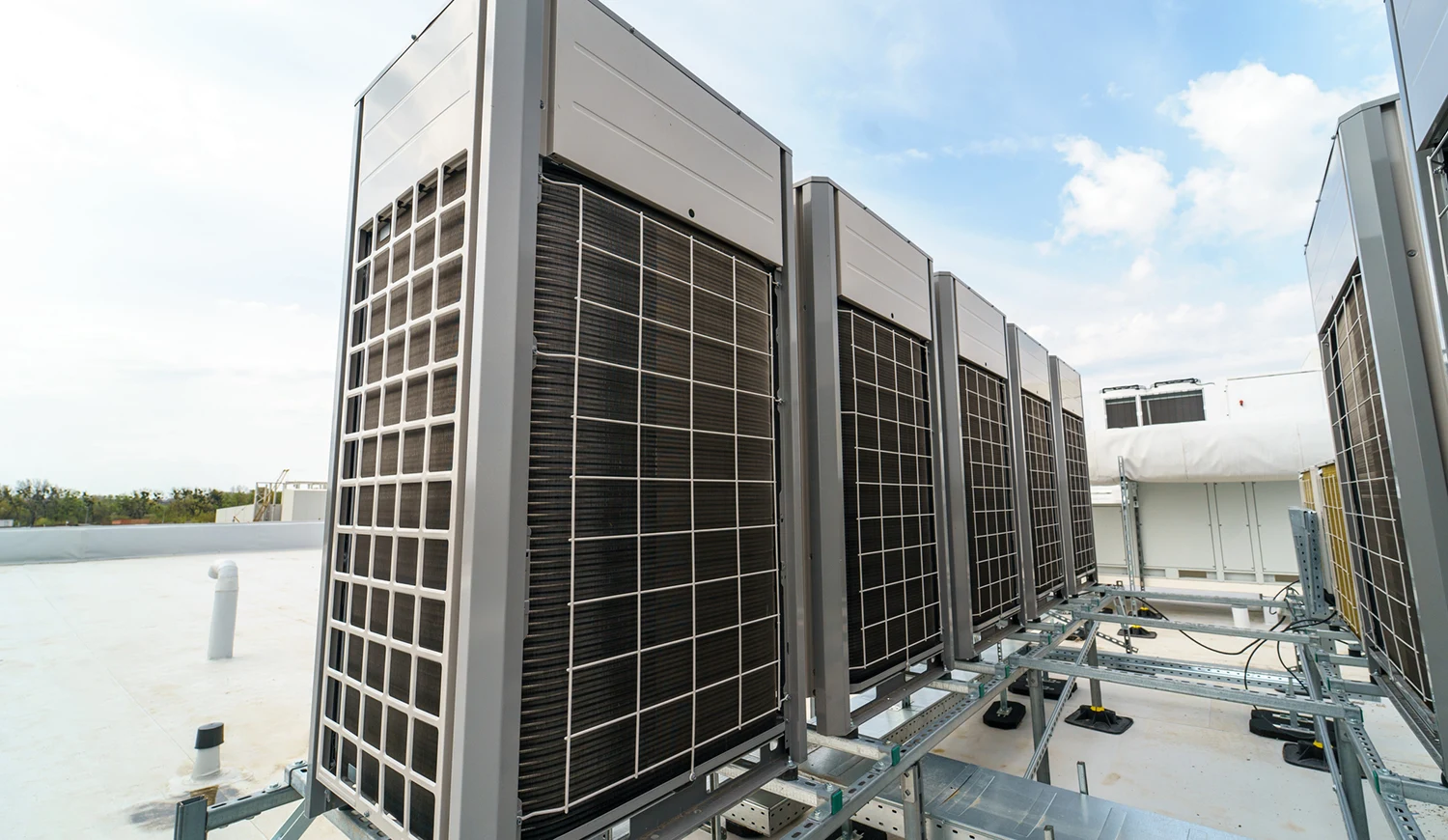 Air conditioners on roof